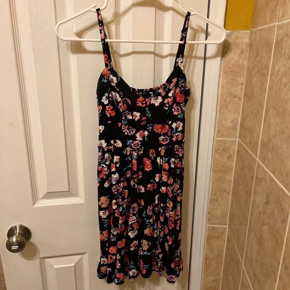 Express floral adjustable strap dress